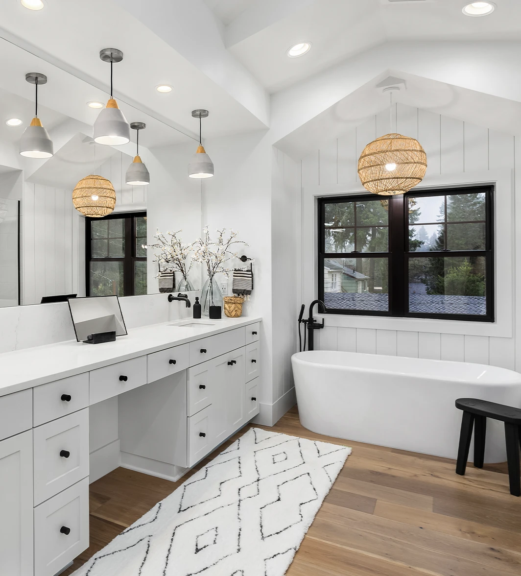 Bathroom remodeling craftsmanship by TRIMWORKS